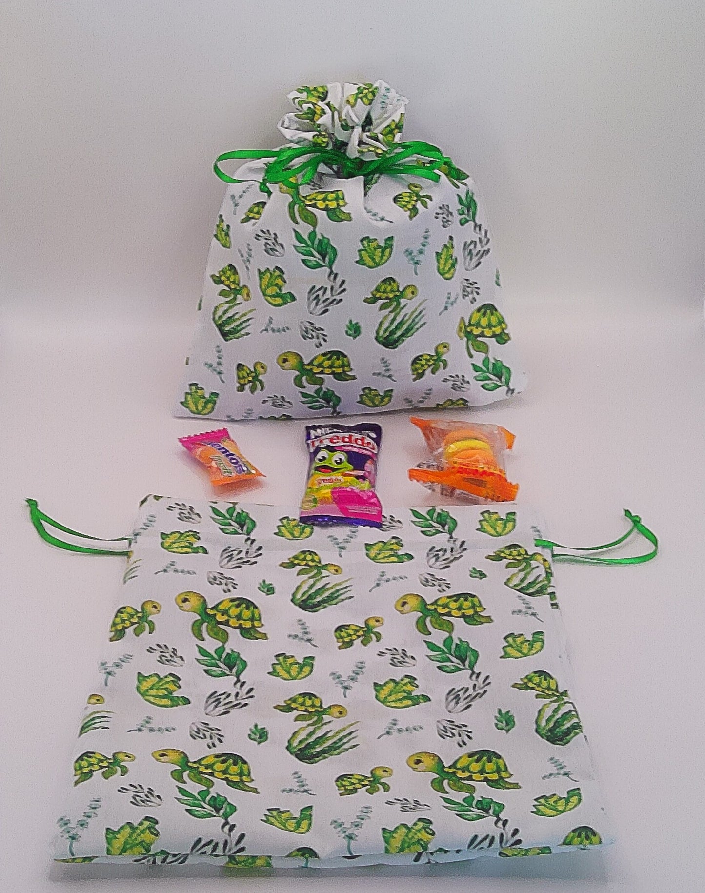 Turtle Material Drawstring Party Favour Bags