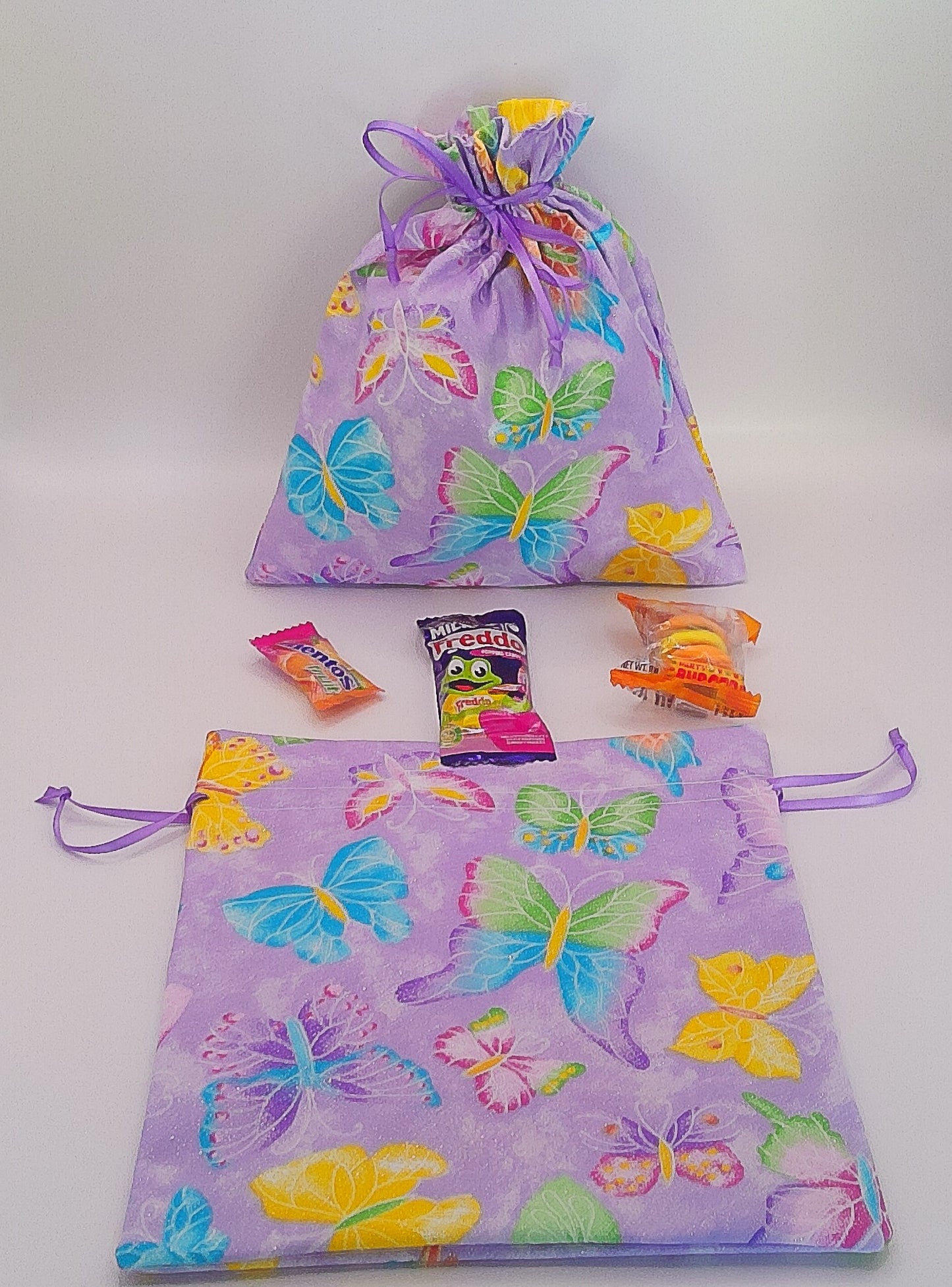 Butterfly Material Drawstring Party favour bags